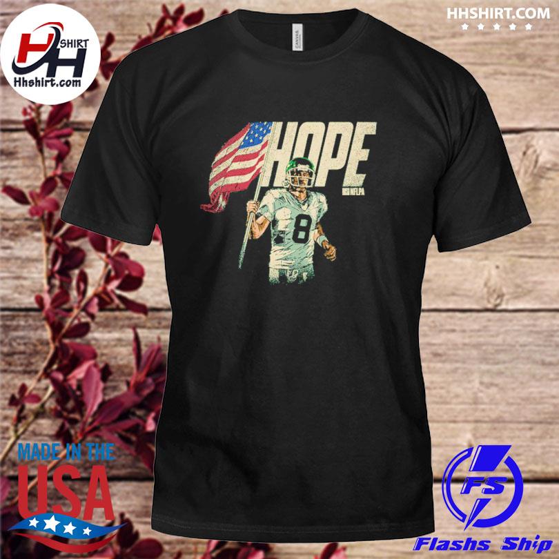 Aaron Rodgers Holding Usa Flag American football quarterback New York J  Hope T-Shirt, hoodie, sweater, long sleeve and tank top