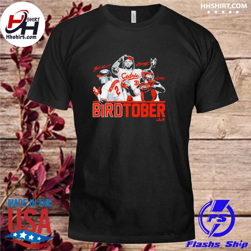 Adley Rutschman Gunnar Henderson & Cedric Mullins Birdtober Shirt, hoodie,  sweater, long sleeve and tank top