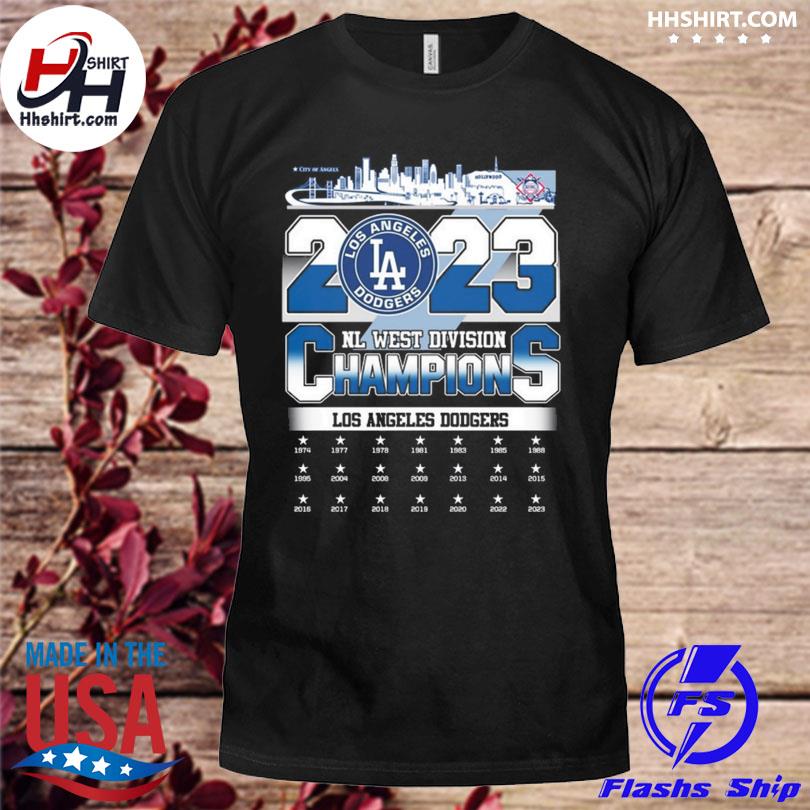 City Of Angels 2023 NL West Division Champions Los Angeles Dodgers