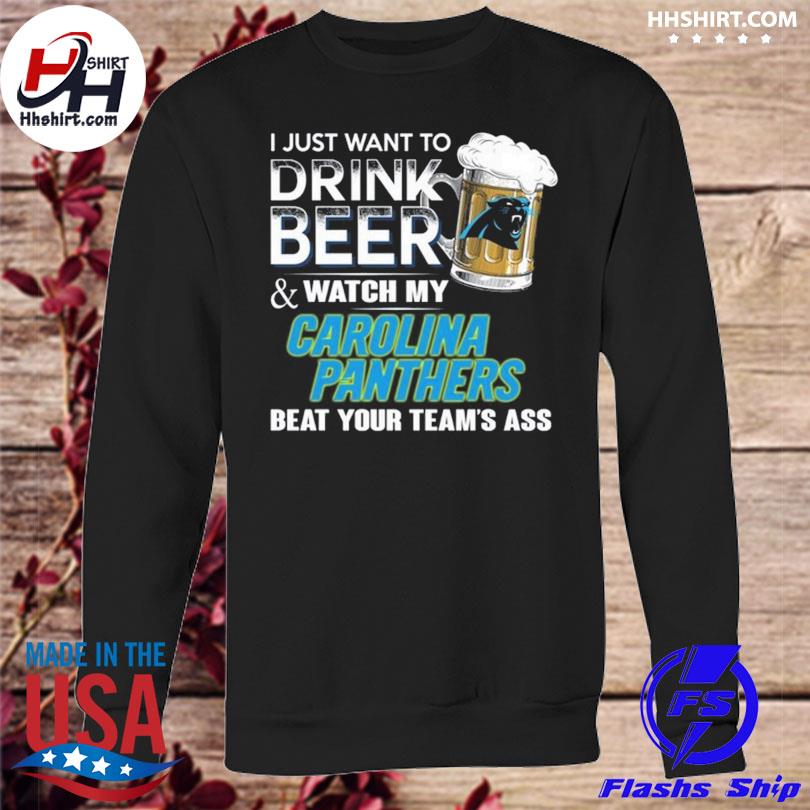 Carolina Panthers This Team Makes Me Drink T-Shirts | Shirt Beer My Jersey  Funny