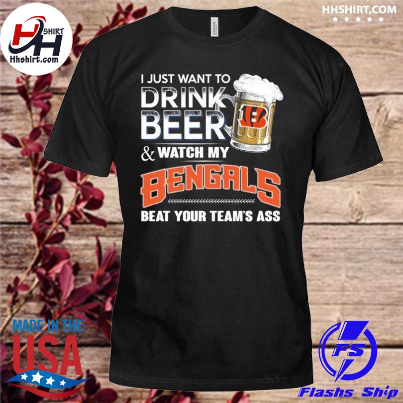 THIS TEAM MAKES ME DRINK FUNNY CINCINNATI BENGALS SHIRT