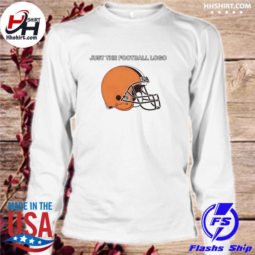 Homage Shop Cleveland Browns Just The Football Logo Long Sleeve Tee -  Shirtnewus