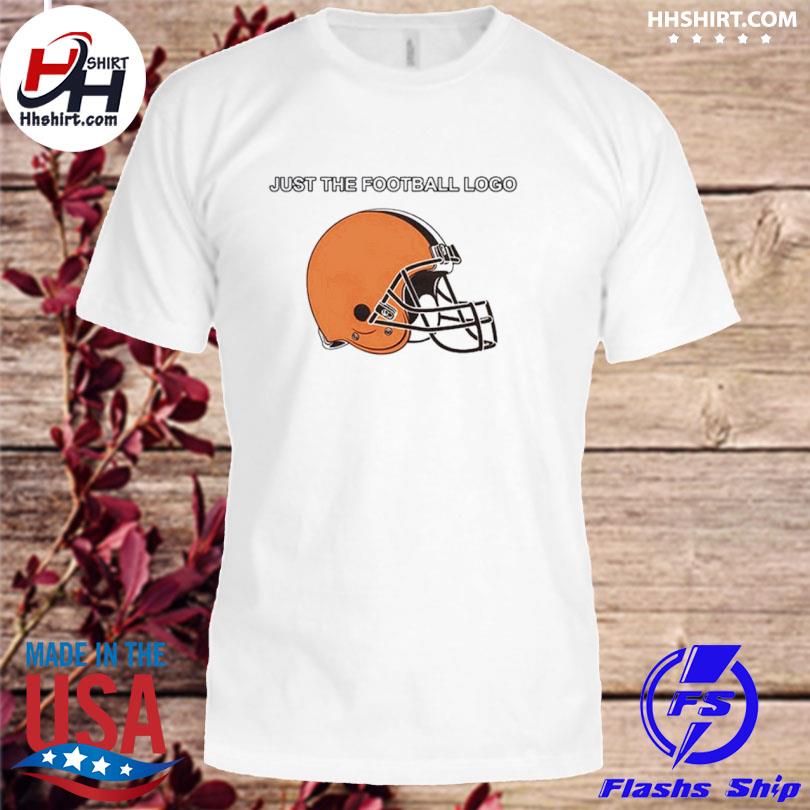 Homage Shop Cleveland Browns Just The Football Logo Long Sleeve