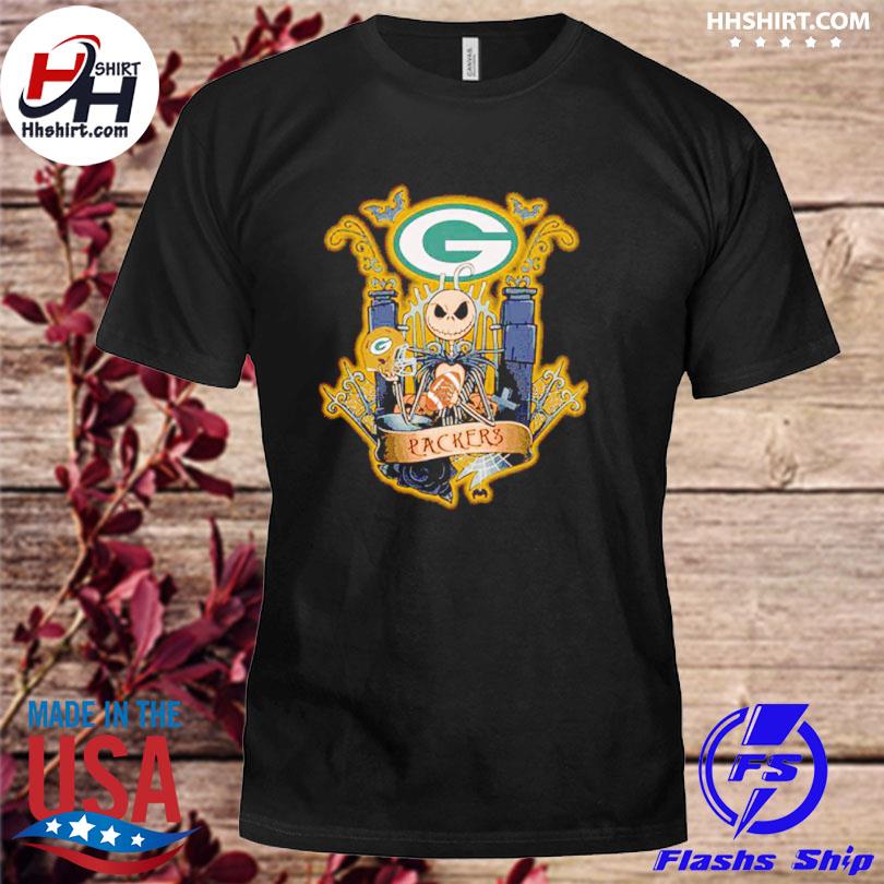 Jack skellington halloween Green Bay Packers fan shirt - Limotees