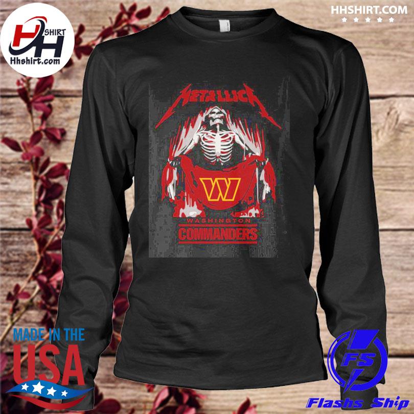 Metallica Collab Washington Commanders T-shirt - Shibtee Clothing