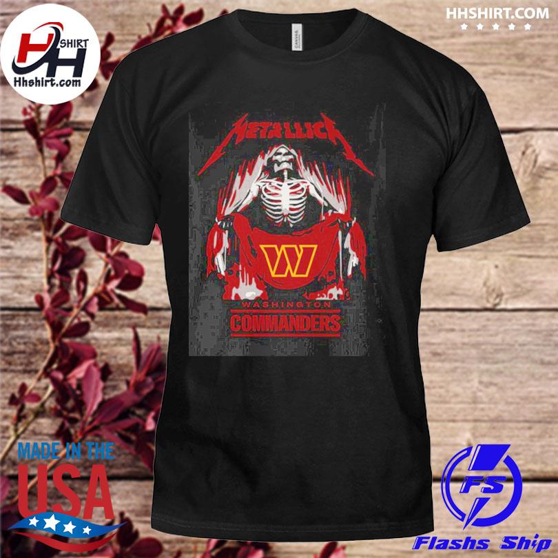 Metallica Collab Washington Commanders T-Shirt, hoodie, sweater