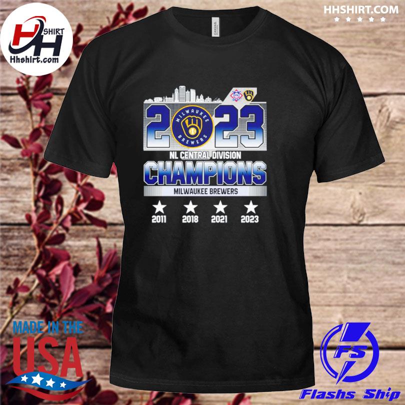 Milwaukee brewers 2023 nl central Division champions shirt, hoodie