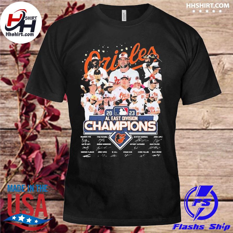 Team Baltimore Orioles Champions Al East Division 2023 Signatures