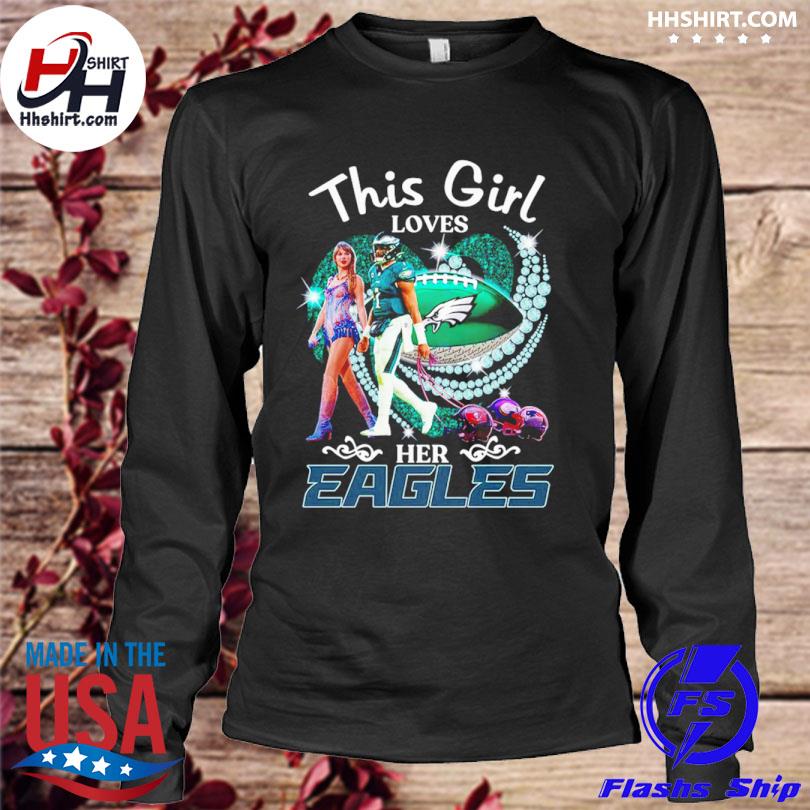 This Girl Loves Her Eagles T Shirt - Limotees