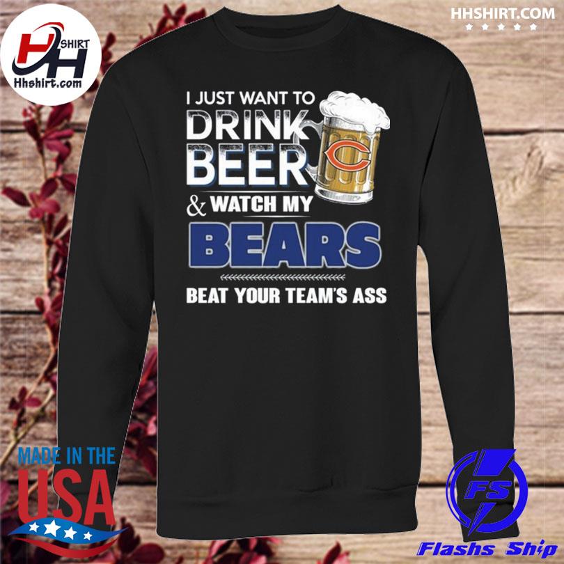 NFL Chicago Bears Drink Beer And Watch My Bears Shirt Gift For Fan