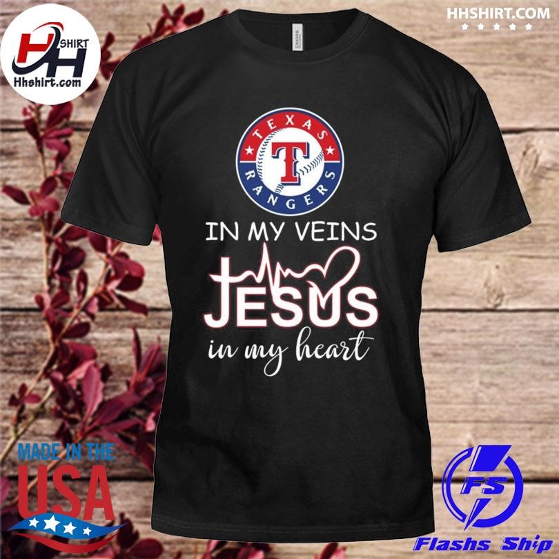 Original Texas Rangers ALCS 2023 In My Veins Jesus In My Heart