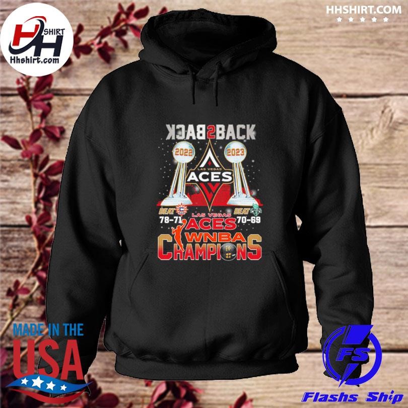 Las Vegas Aces 2022-2023 back to back champions shirt, hoodie