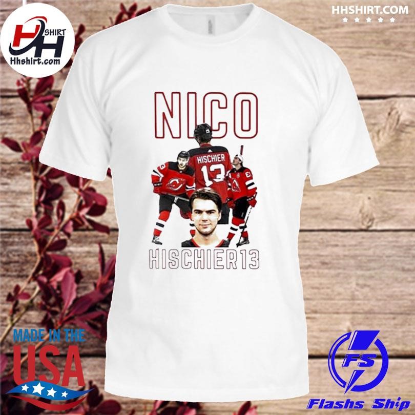 Nico Hischier 13 New Jersey Devils ice hockey player poster shirt