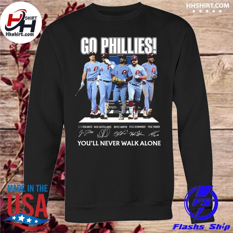 Phillies Walking Abbey Road Signatures Baseball Shirt, hoodie, sweatshirt  for men and women