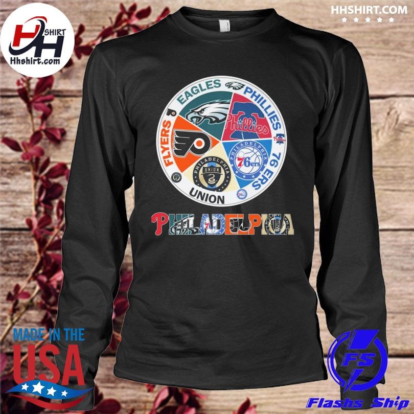 Philadelphia Sport Teams 76ers Eagles Flyers Phillies T-Shirt