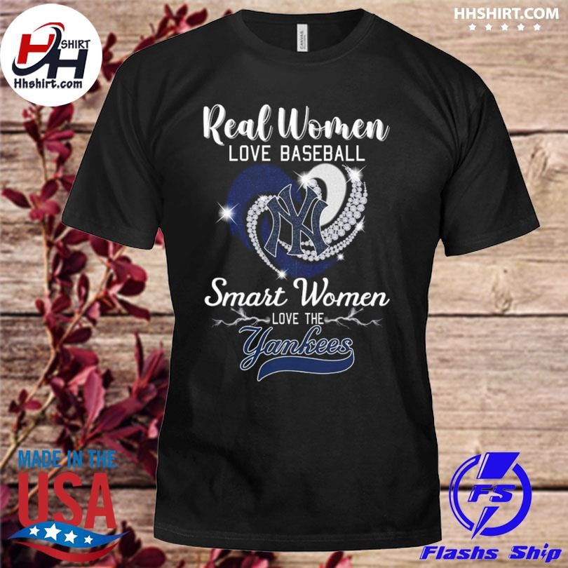 Heart Diamond Real Women Love Baseball Smart Women Love The