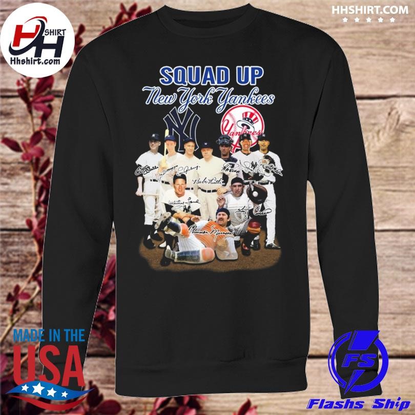 Squad up New York Yankees Team Football signatures shirt, hoodie, sweater,  long sleeve and tank top