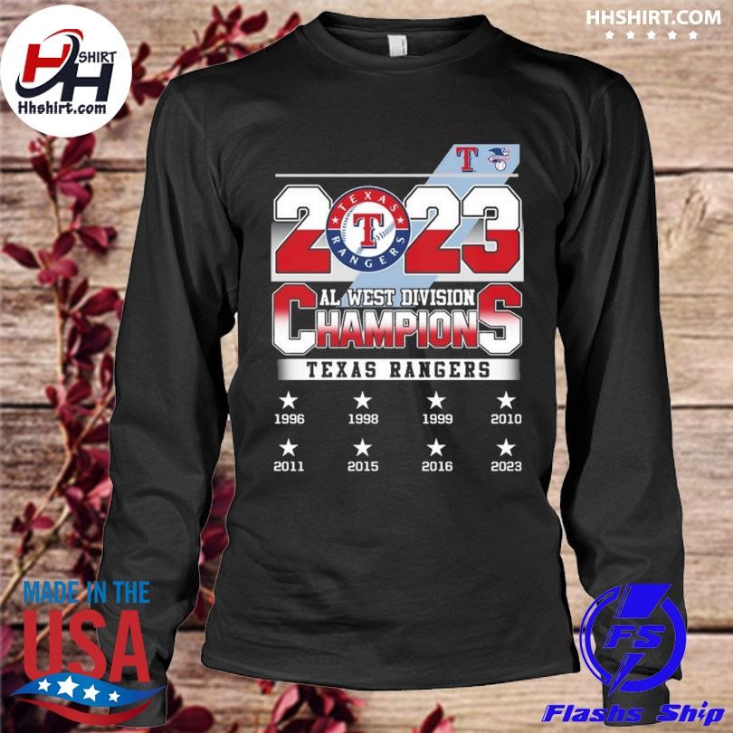 Texas Rangers Red 2023 AL West Division Champions T-Shirt, hoodie, sweater,  long sleeve and tank top