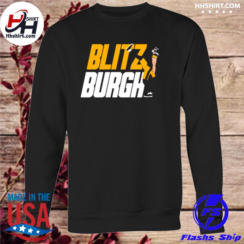 Aj Burnett Wearing Blitz Burgh Shirt - Limotees