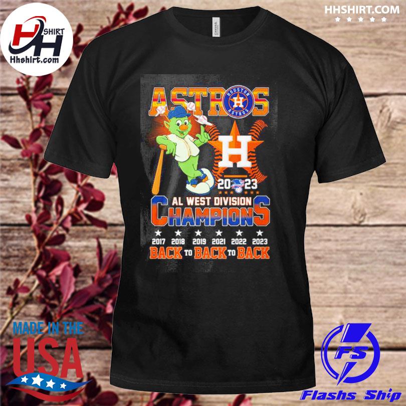 Astros 2023 Al West Division Champions Back To Back To Back T