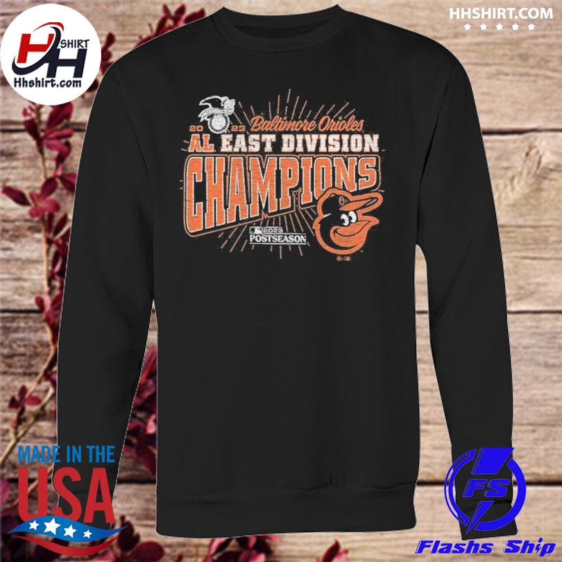 Baltimore Orioles '47 2023 Al East Division Champions Distressed Franklin  Shirt - ShirtsOwl Office