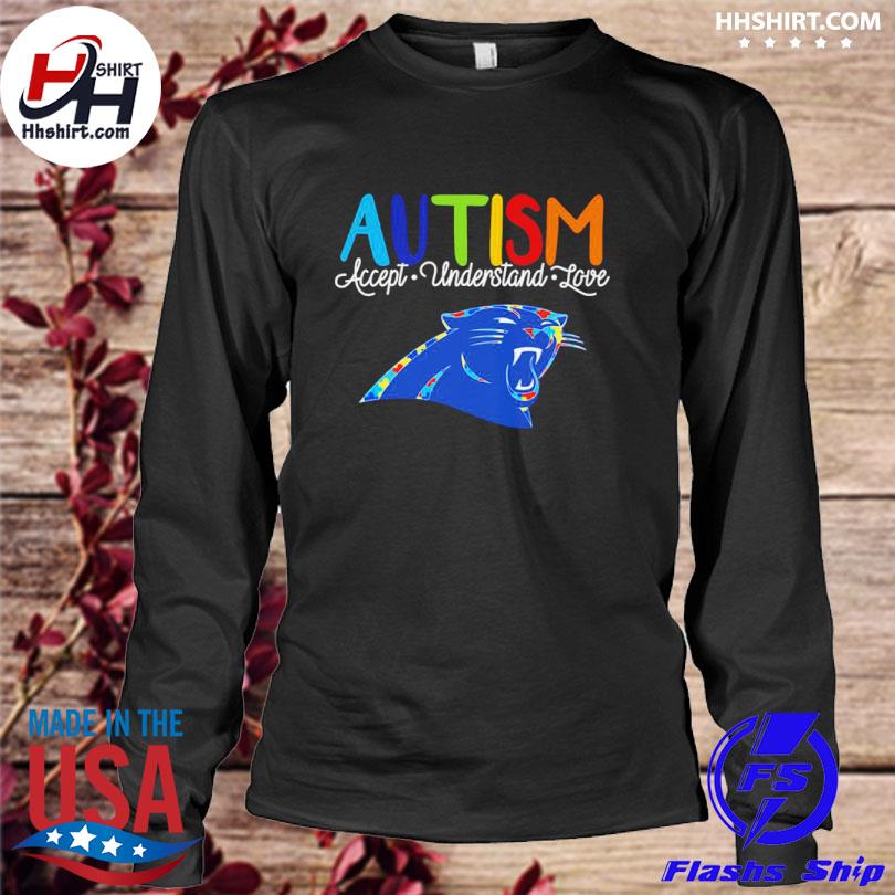 Carolina Panthers Infinity It's Ok To Be Different Autism Shirt