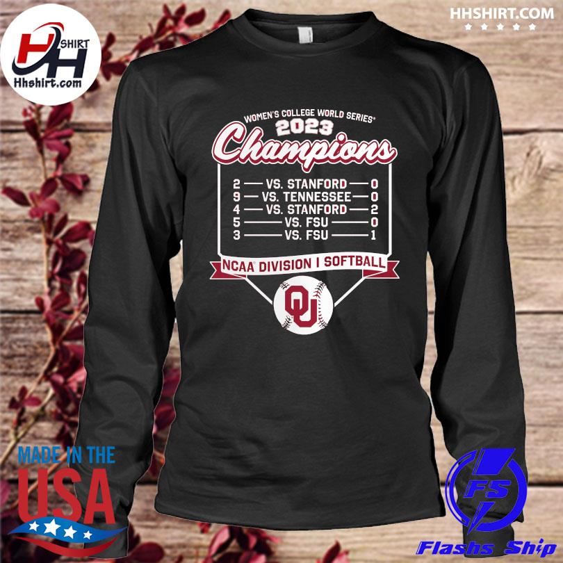 Unisex Champion White Oklahoma Sooners 2023 NCAA Softball Women's