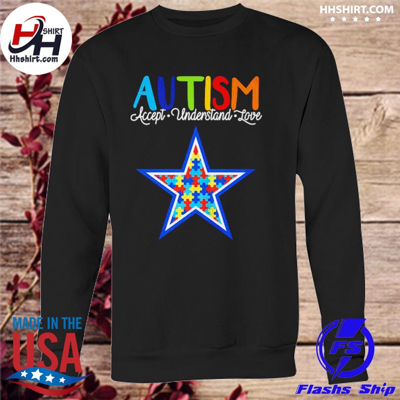 Dallas Cowboys NFL Autism Awareness Accept Understand Love Shirt