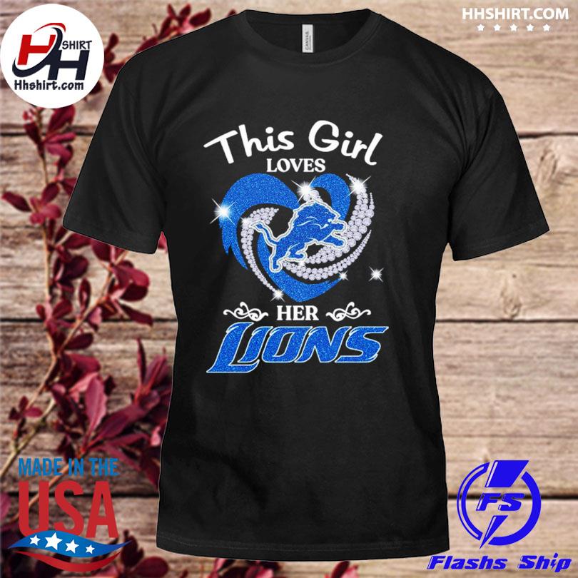 This Girl Loves Her Detroit Lions Unisex Jersey Tee 