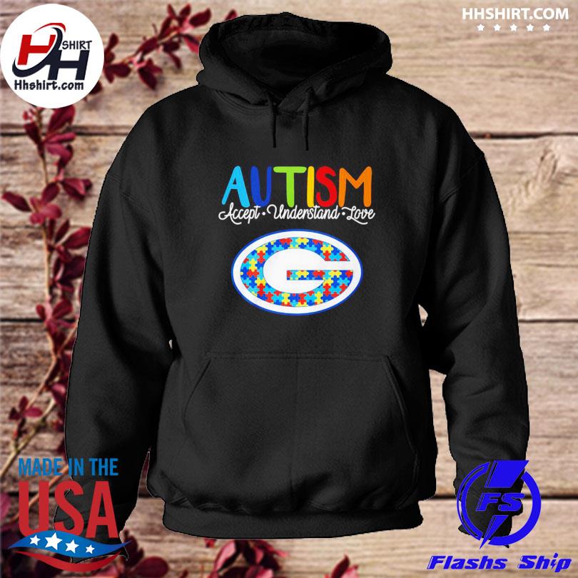 Green Bay Packers NFL Autism Awareness It's Ok To Be Different