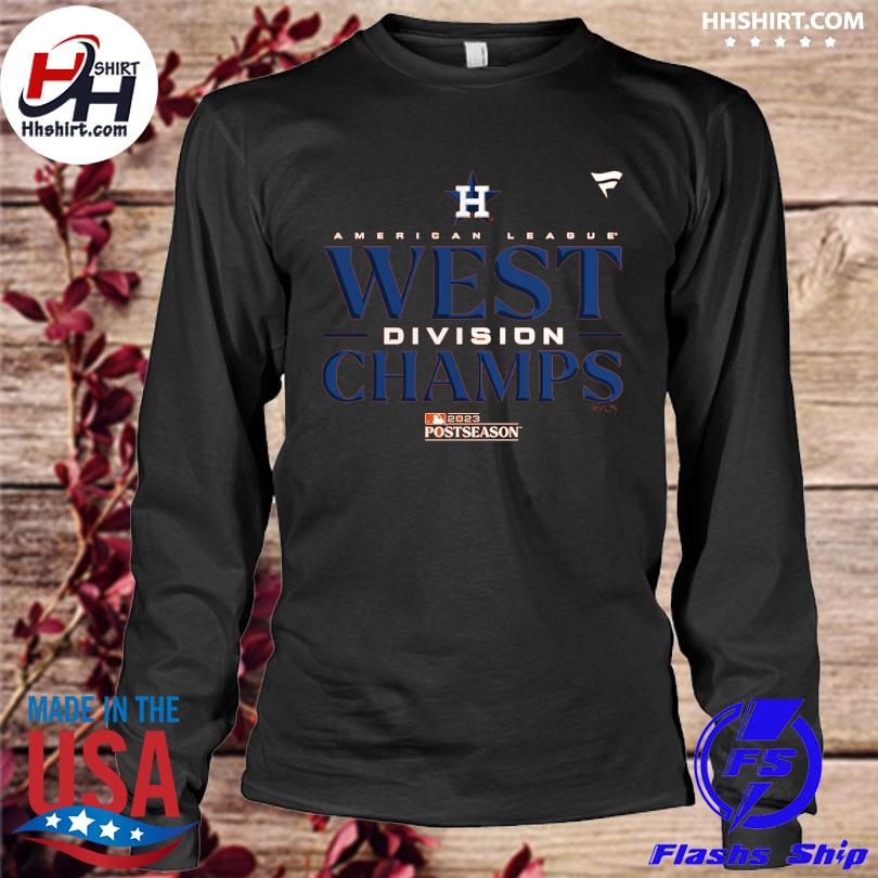 Houston astros youth 2023 al west Division champions locker room shirt -  Copy