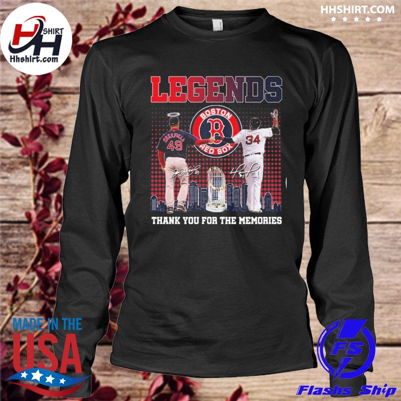 Legends Boston red sox thank you for the memories shirt, hoodie, sweater,  long sleeve and tank top