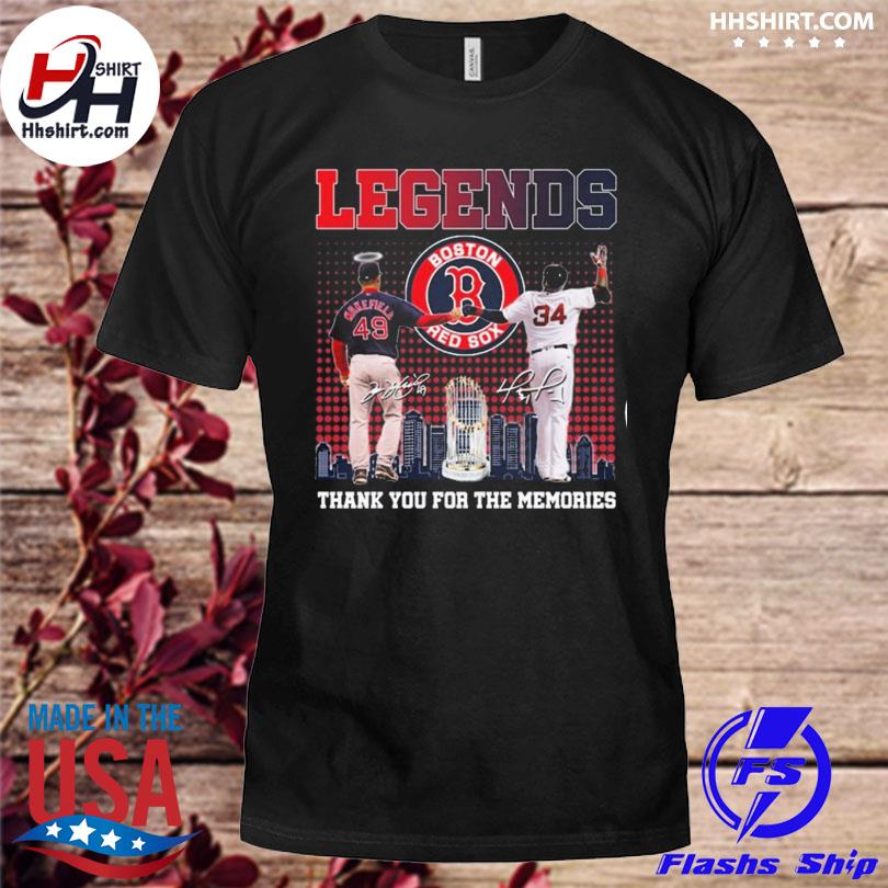 Official Legends Boston Red Sox Thank You For The Memories 2023 T-Shirt,  hoodie, sweater, long sleeve and tank top