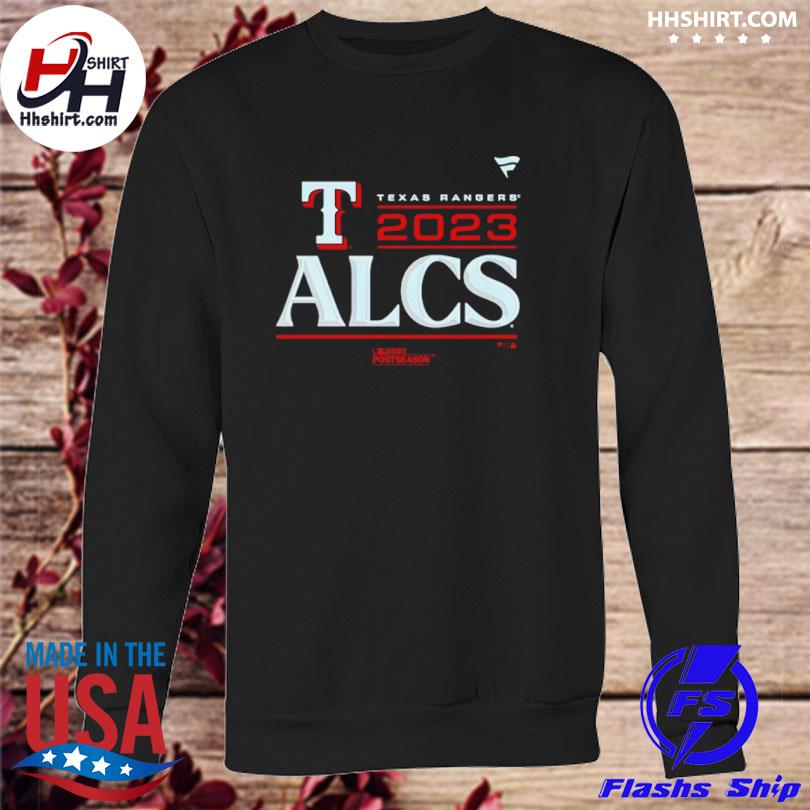 Texas Rangers Fanatics Branded Black 2023 Alcs Locker Room Shirt