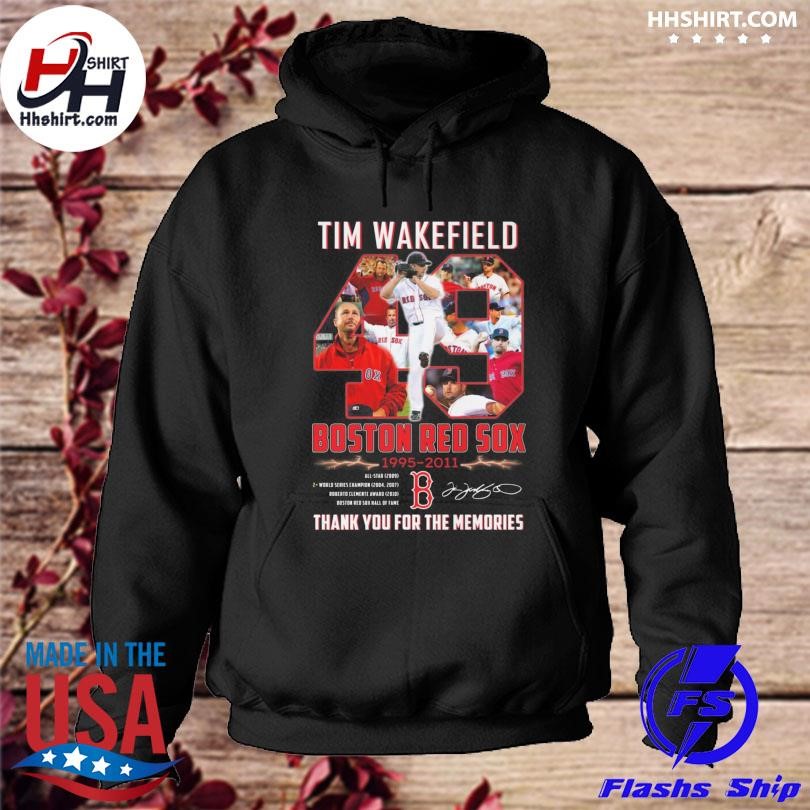 In memory of 1966 2023 tim wakefield Pittsburgh pirates 1992 1993 Boston  red sox 1995 2011 thank you for the memories shirt, hoodie, sweater, long  sleeve and tank top