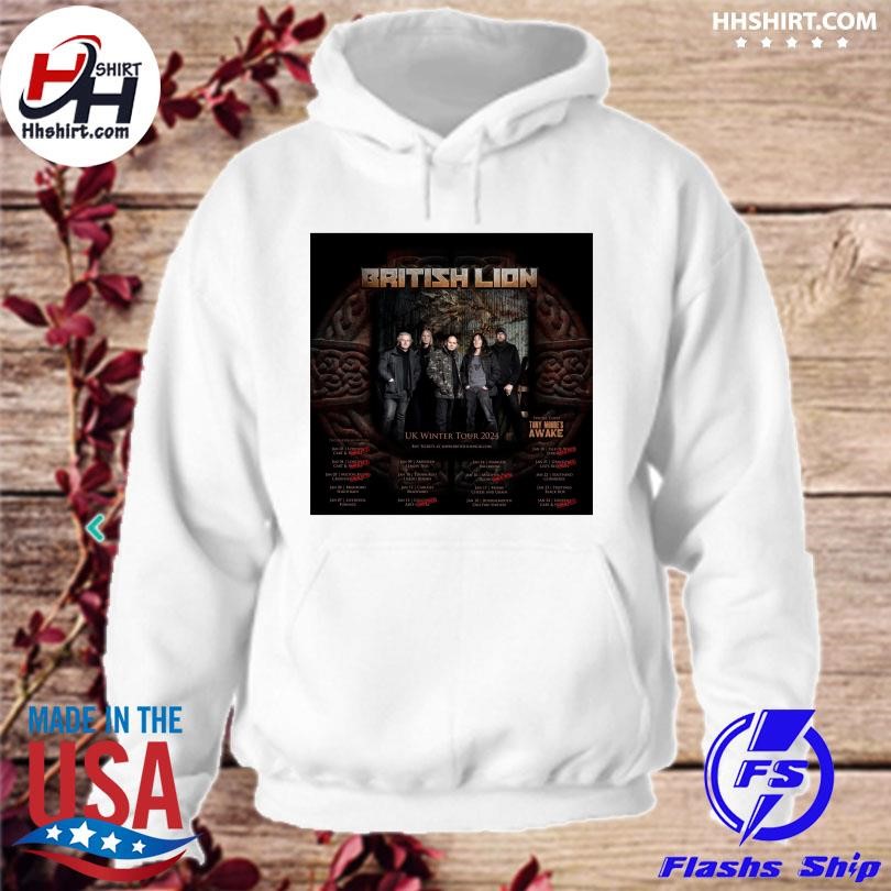 British Lion Uk Winter Tour 2024 Shirt Hoodie Longsleeve Tee Sweater   British Lion Uk Winter Tour 2024 Shirt Hoodie 