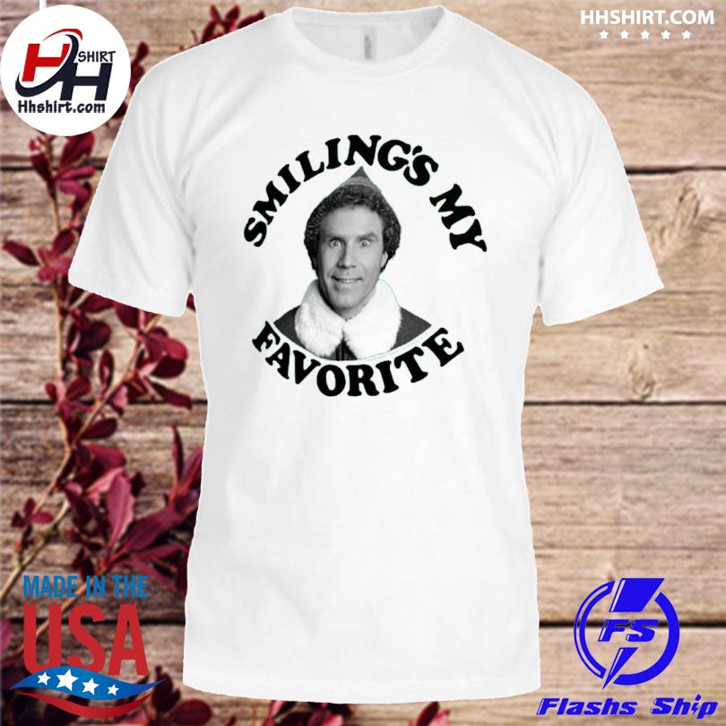 Elf homage unisex smiling's my favorite graphic shirt