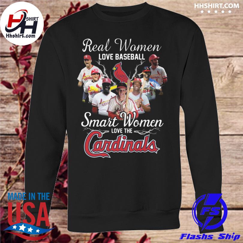 2023 Real Women Love Baseball Smart Women Love The St. Louis Cardinals 2023  Shirt