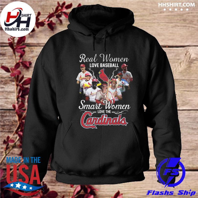 Funny st Louis Cardinals real women love baseball smart women love
