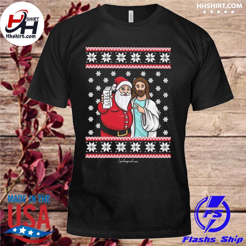 Santa claus jesus x xmas ugly Christmas sweater