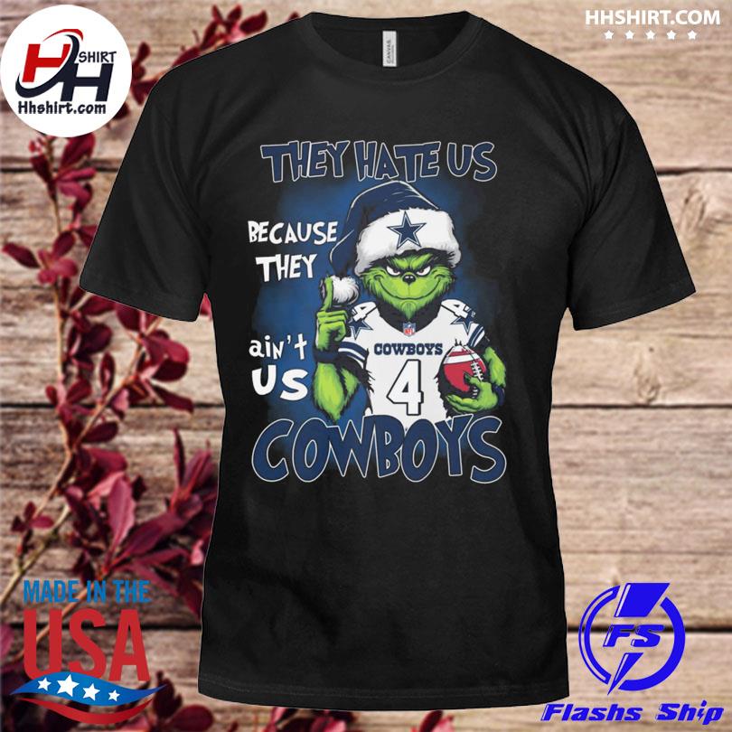 Santa grinch they hate us because they ain't is Dallas Cowboys shirt