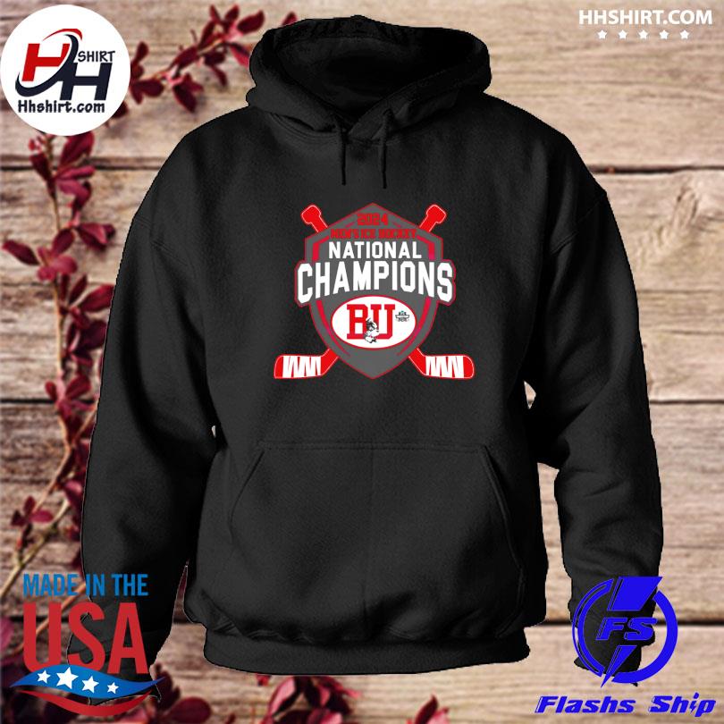 Boston University 2024 men's ice hockey national champions s hoodie