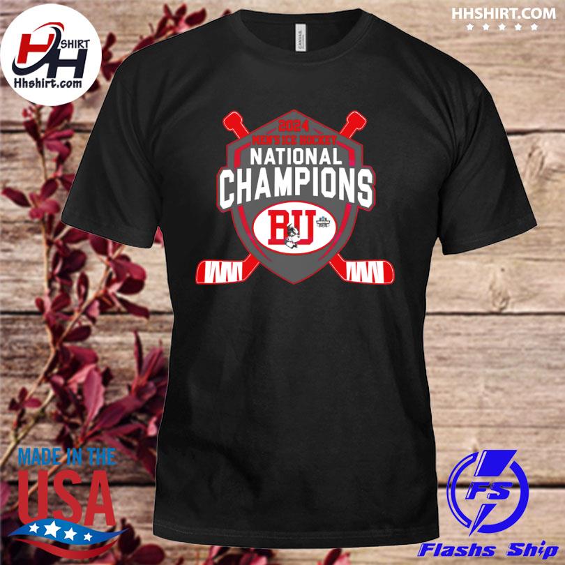 Boston University 2024 men's ice hockey national champions shirt