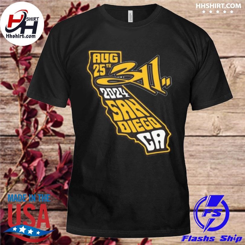 Official 311 At San Diego CA August 25 2024 Tour Shirt