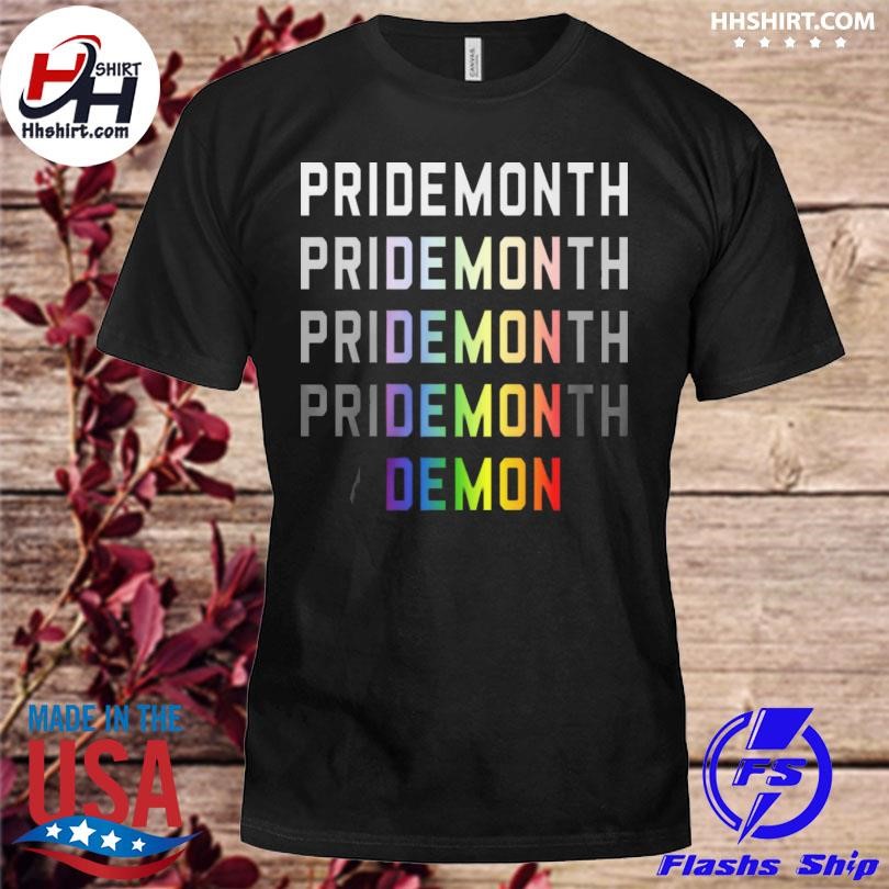 Official Celebrate pride month with our vibrant and inclusive demon shirt