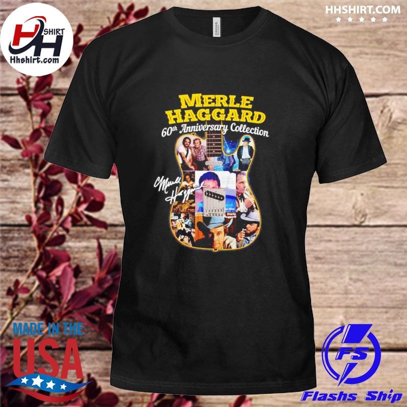 Official Merle Haggard 60th Anniversary Collection Signatures Shirt