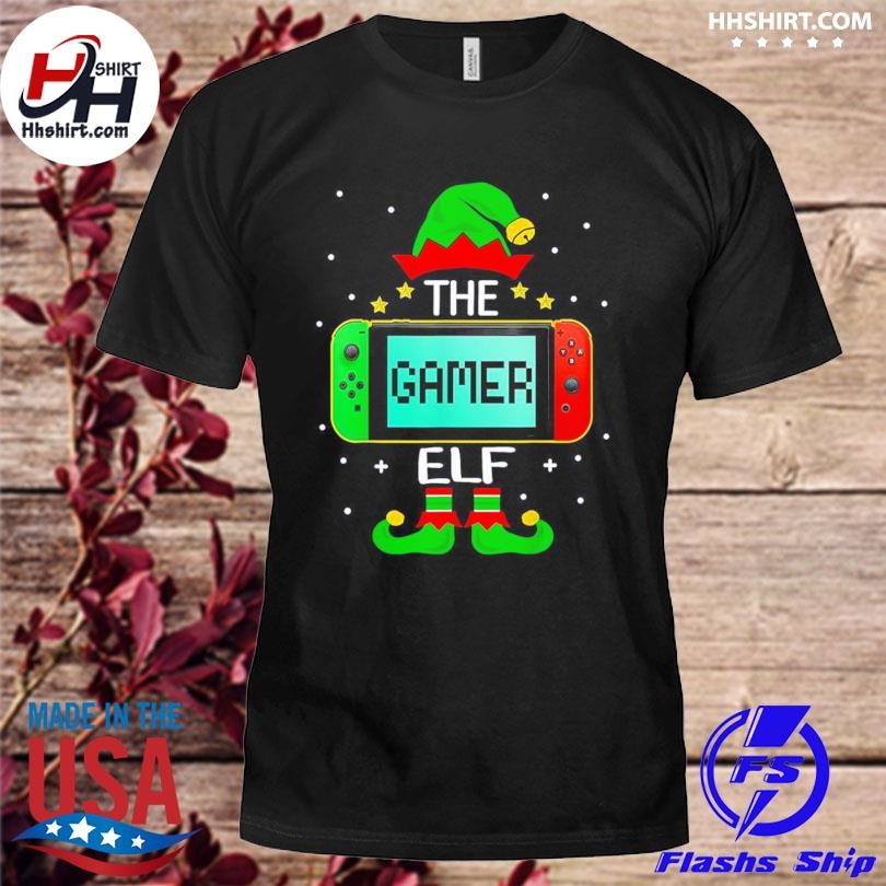 Christmas Elf Matching Gamer Family Gaming Shirt