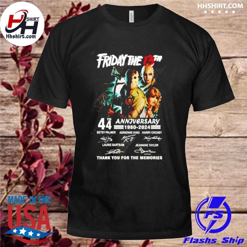 Friday The 13th 44th Anniversary 1980-2024 Thank You For The Memories Shirt