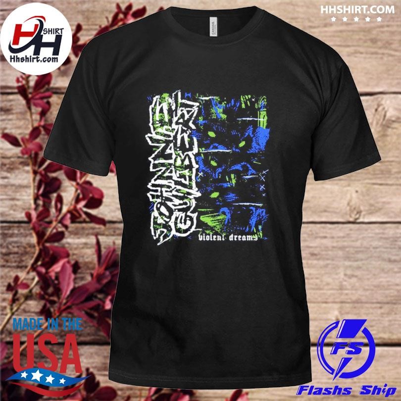 Johnnie Guilbert Violent Dream Wolf Blue Green Shirt