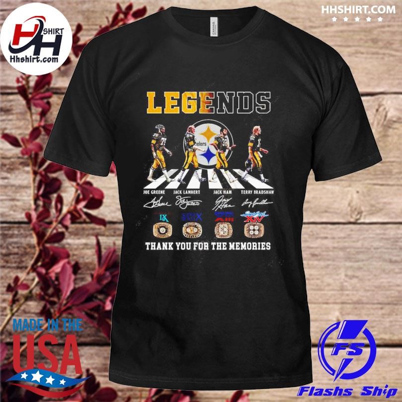 Legends Pittsburgh Steelers Thank You For The Memories Shirt